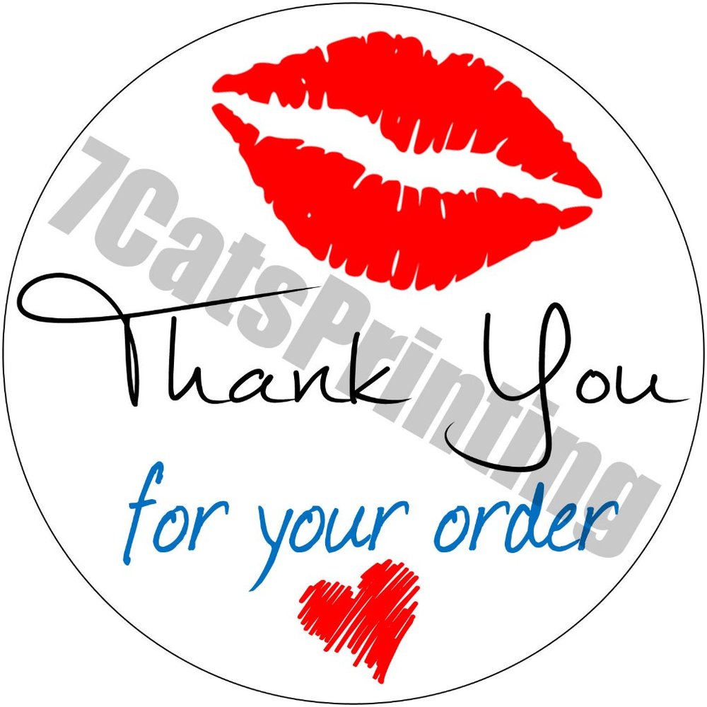 Thank You For Your Order Stickers